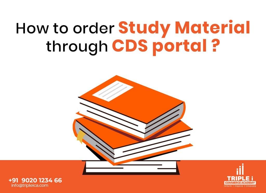 How to Order ICAI Study Material Using the CDS Portal