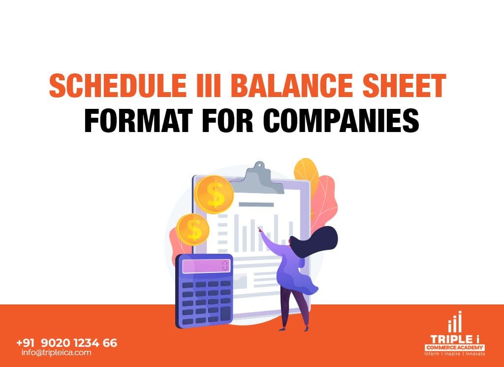 Schedule III Balance Sheet Format